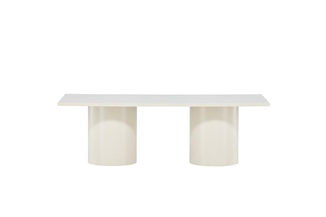 VENTURE DESIGN Sandvika sofabord rektangulær blank beige MDF 120x50