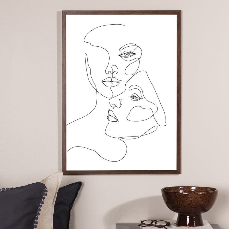 Produktbillede af Faces Vælg mellem fire plakat størrelser 70 x 100 cm. på tilbud i høj kvalitet