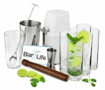 Mojito Drinks Barsæt ❤ Kæmpe udvalg i BARLIFE ❤ Billig fragt og hurtig levering 2 - 5 hverdage - Varenummer: BAR-15440 / Ean: '5060152855250 på lager - Udsalg på Barudstyr Barværktøj Barsæt Spar op til 51% - Over 454 kendte mærker på udsalg