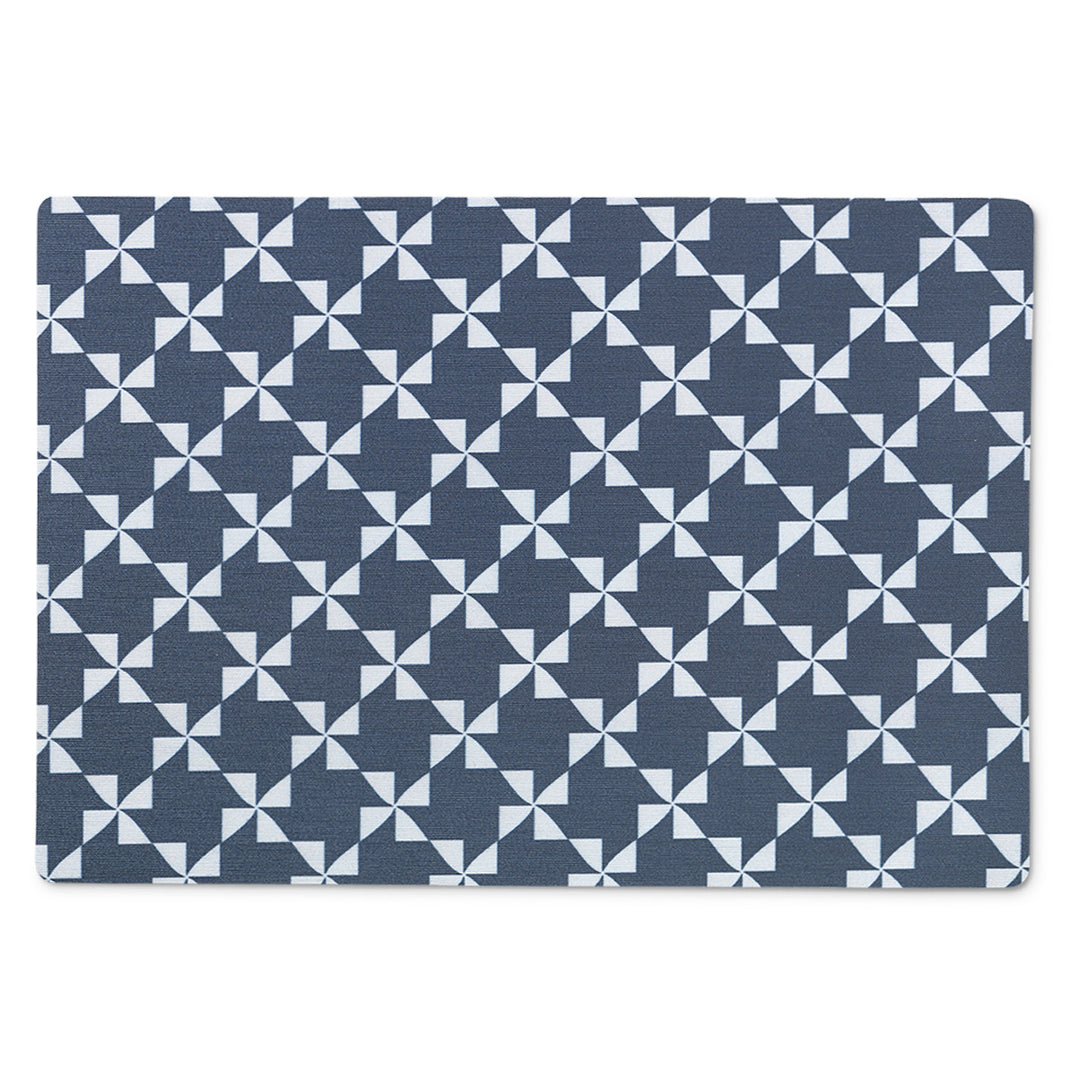 Produktbillede af Juna Windmill Dækkeserviet 43x30 cm mørk blå i premium kvalitet