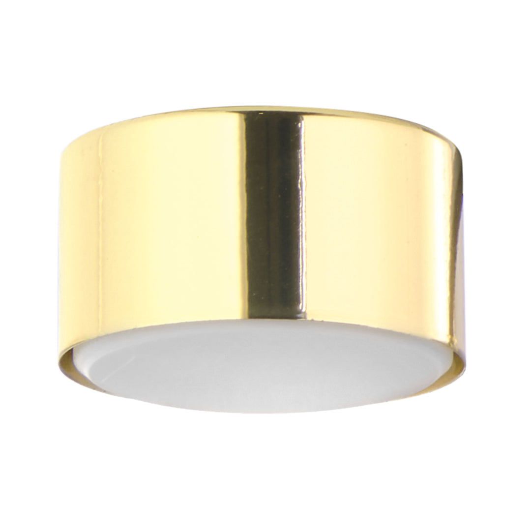 TK Dallas loftlampe rund guld metal