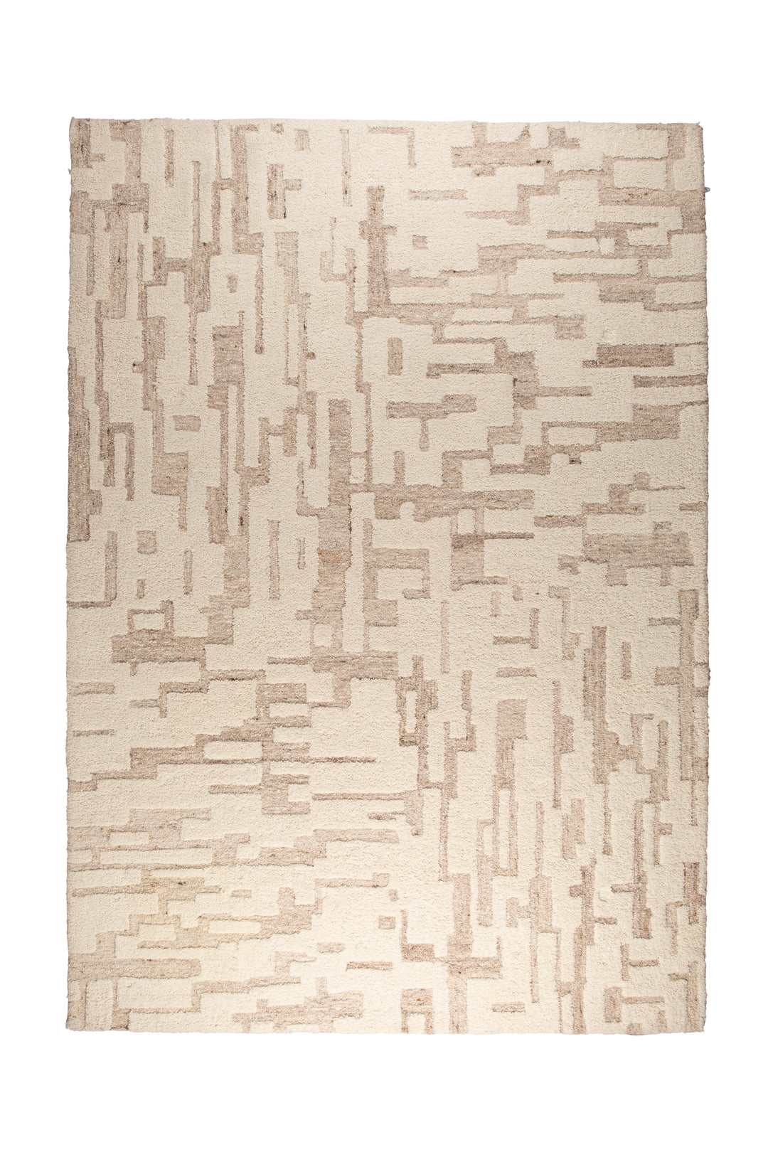ZUIVER Hills gulvtæppe rektangulær beige uld 160x230