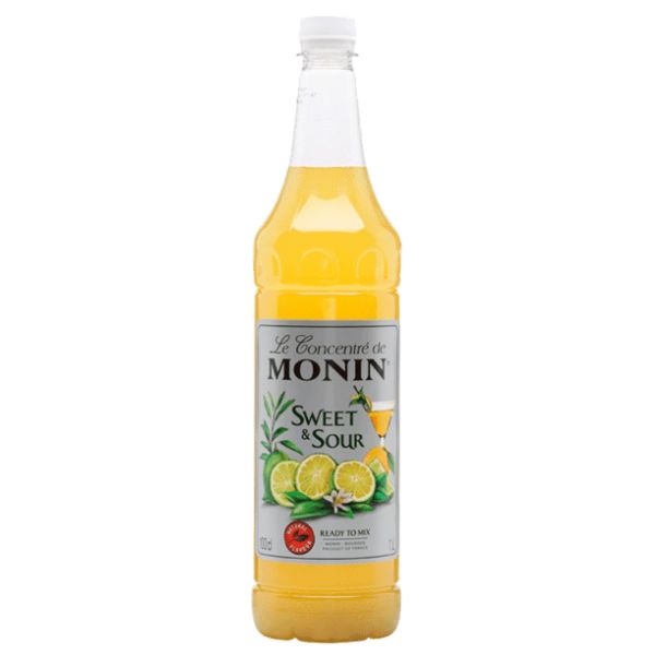 Produktbillede af Monin Sweet & Sour Concentrat Pet 1 Ltr på tilbud – premium kvalitet og detaljer