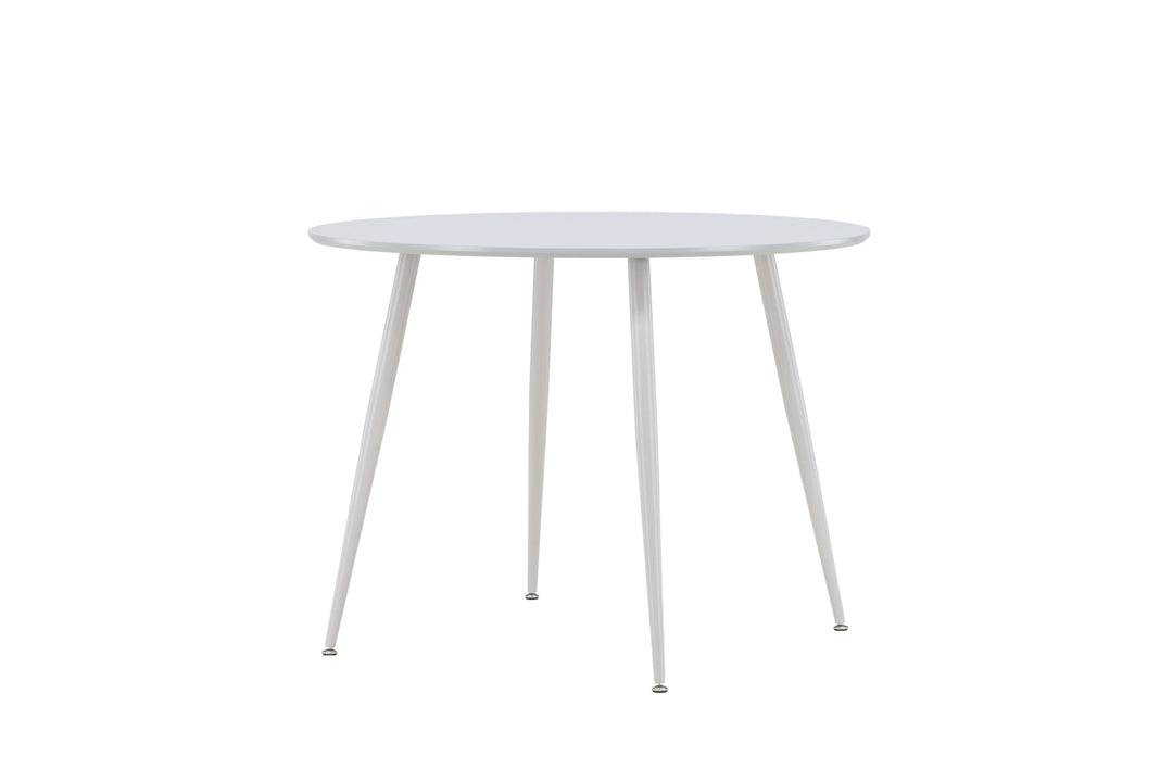 VENTURE DESIGN Plaza spisebord rund grå MDF og stål Ø100