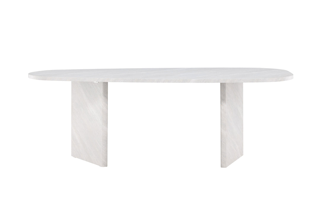 VENTURE DESIGN Grönvik spisebord hvid betonlook MDF 220x100