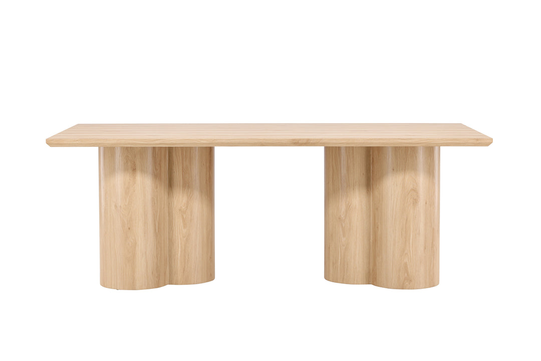 Produktbillede af VENTURE DESIGN Olivia spisebord rektangulær hvidvasket MDF 100x210 i premium kvalitet