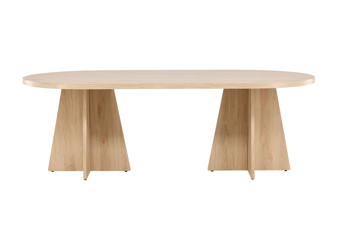 VENTURE DESIGN Bootcut spisebord rektangulær hvidvasket 3D-papir MDF 115x230
