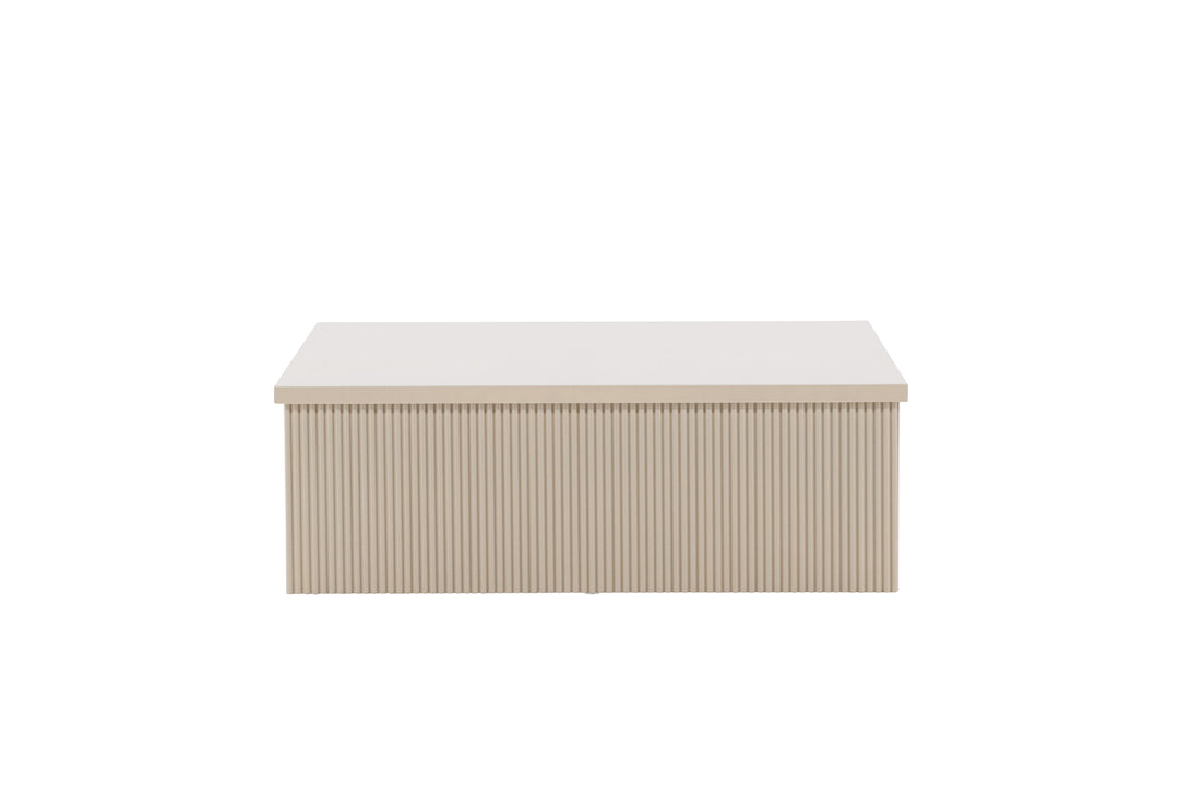 VENTURE DESIGN Lenox sofabord kvadratisk beige MDF 90x90
