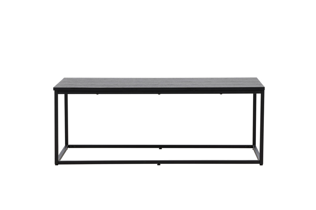 VENTURE DESIGN Mallan sofabord rektangulær sort MDF og stål 60x120