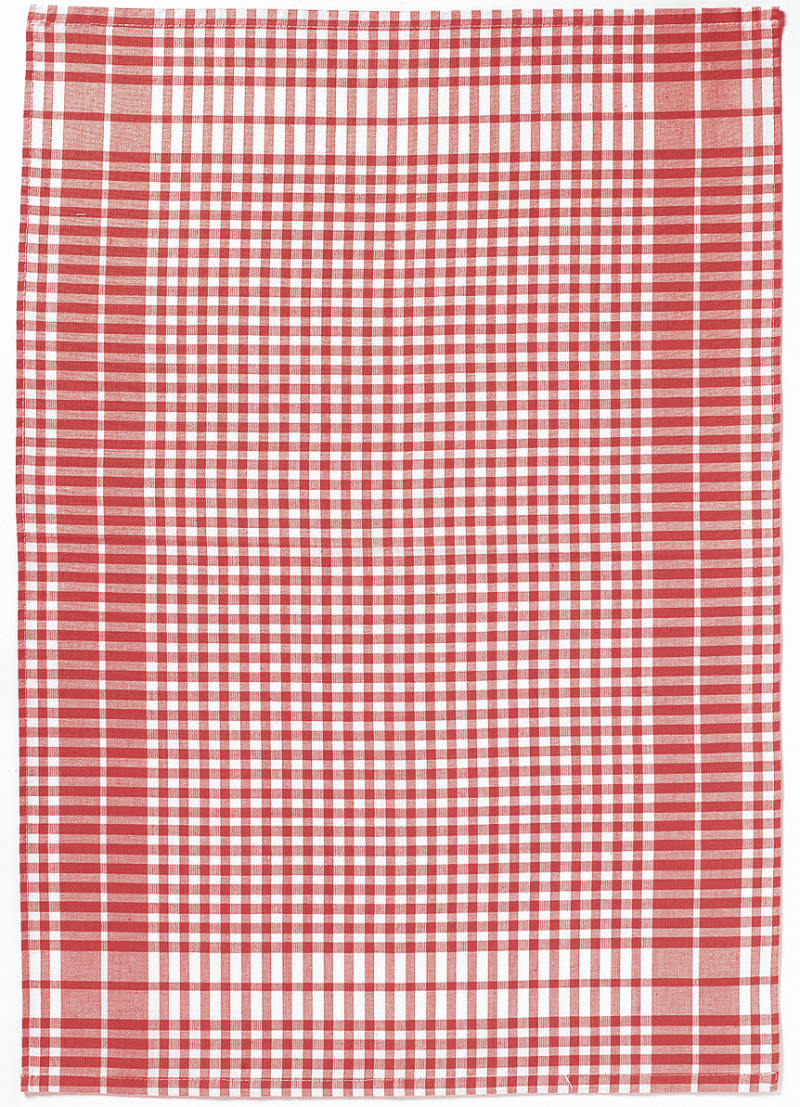 Produktbillede af Viskestykke Petits Carreaux Rouge 50 X 70 cm på tilbud i høj kvalitet