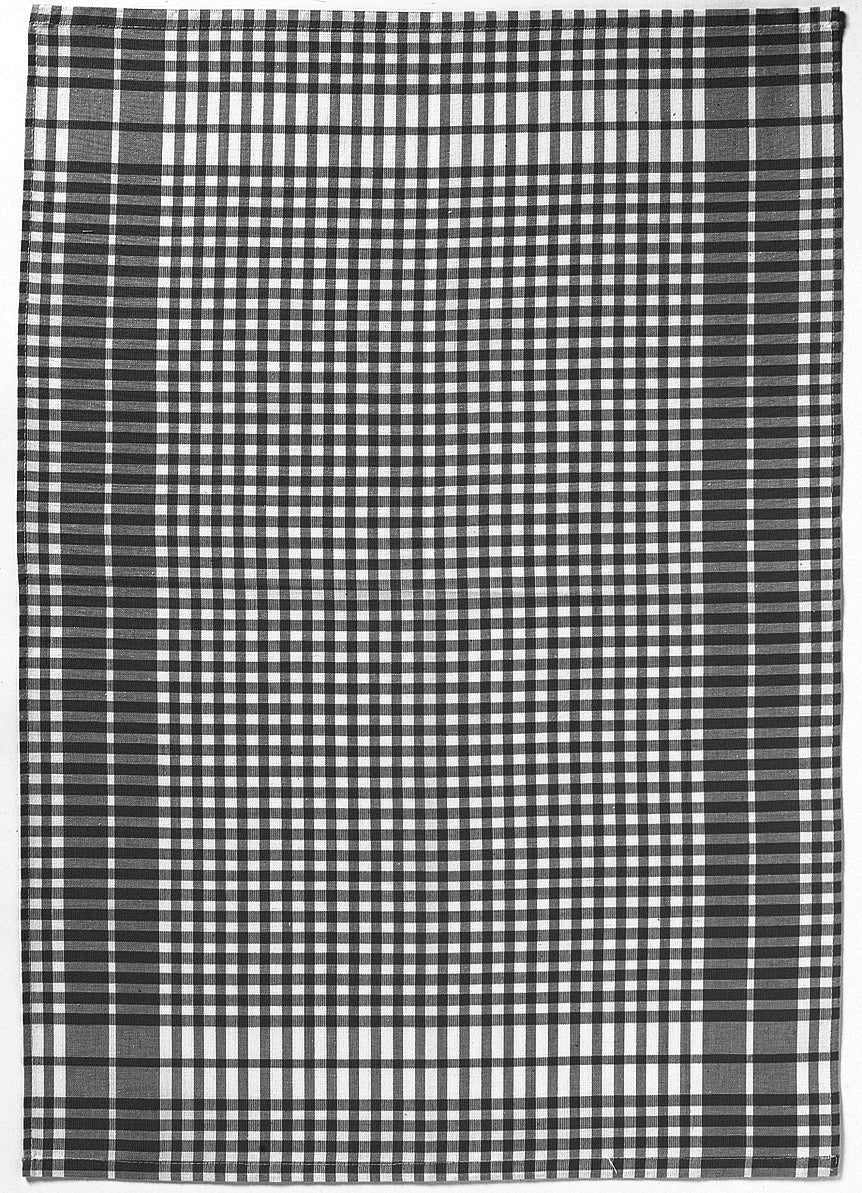 Produktbillede af Viskestykke PETITS CARREAUX NOIR 50 X 70 cm på tilbud i høj kvalitet
