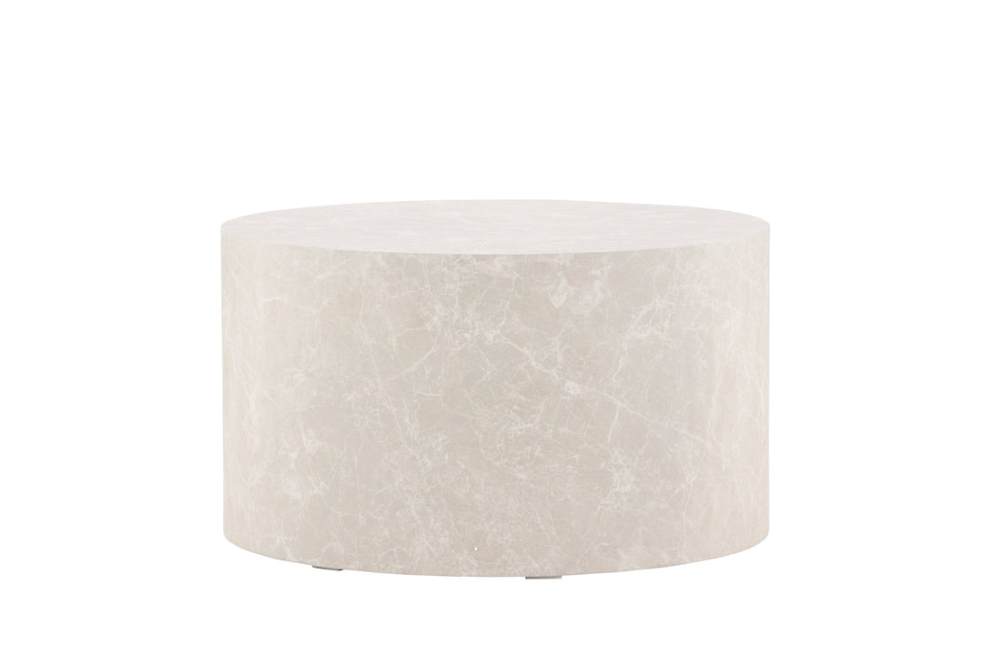 VENTURE DESIGN York sofabord rund beige MDF Ø80