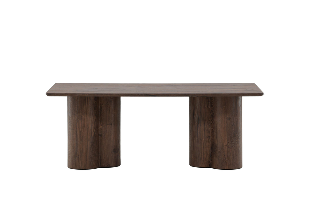 VENTURE DESIGN Olivia sofabord rektangulær mocca 3D-papir MDF 60x120