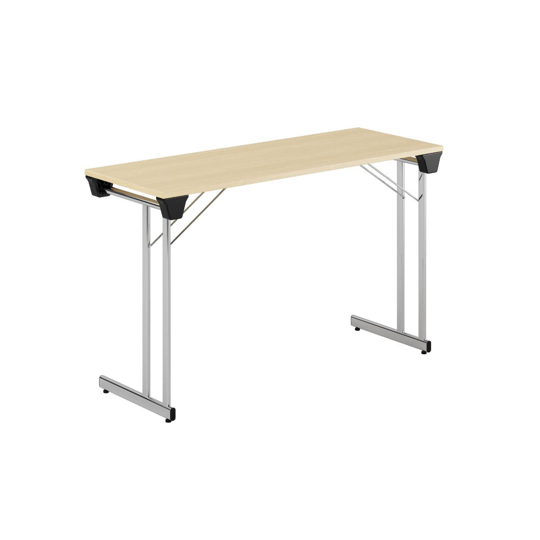 Produktbillede af Kongress Style 120x45cm Sammenklappeligt bord Birk-krom på tilbud