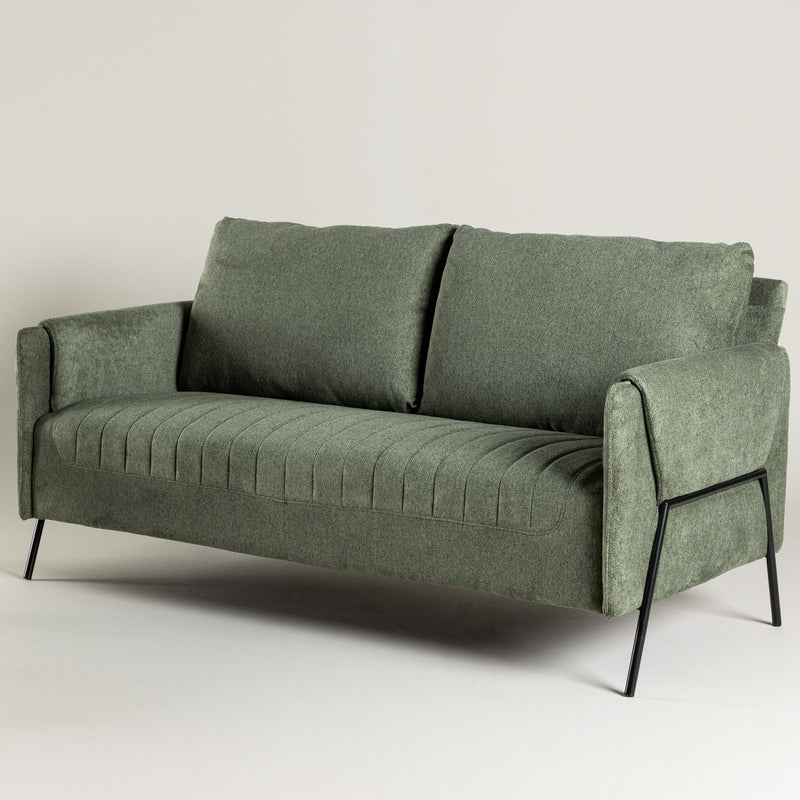 Produktbillede af Oban 2 personers sofa i grønt stof på tilbud i høj kvalitet
