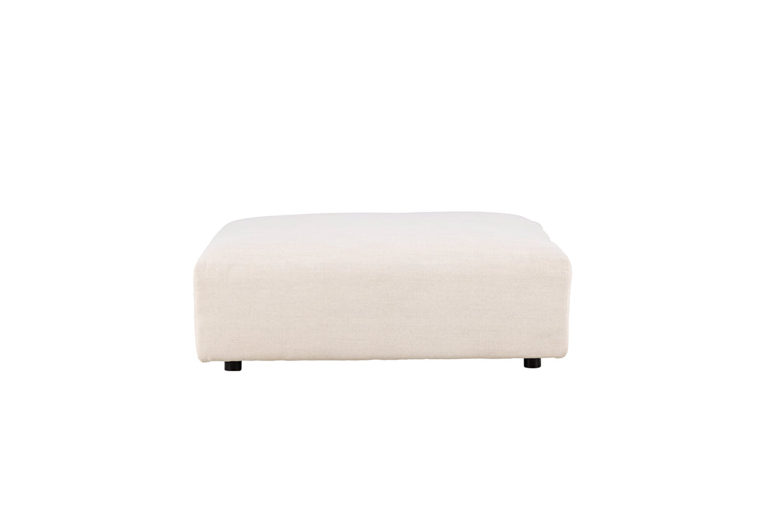 VIND COLLECTION Mavi modul sofa puf kvadratisk beige polyester og træ 105x105