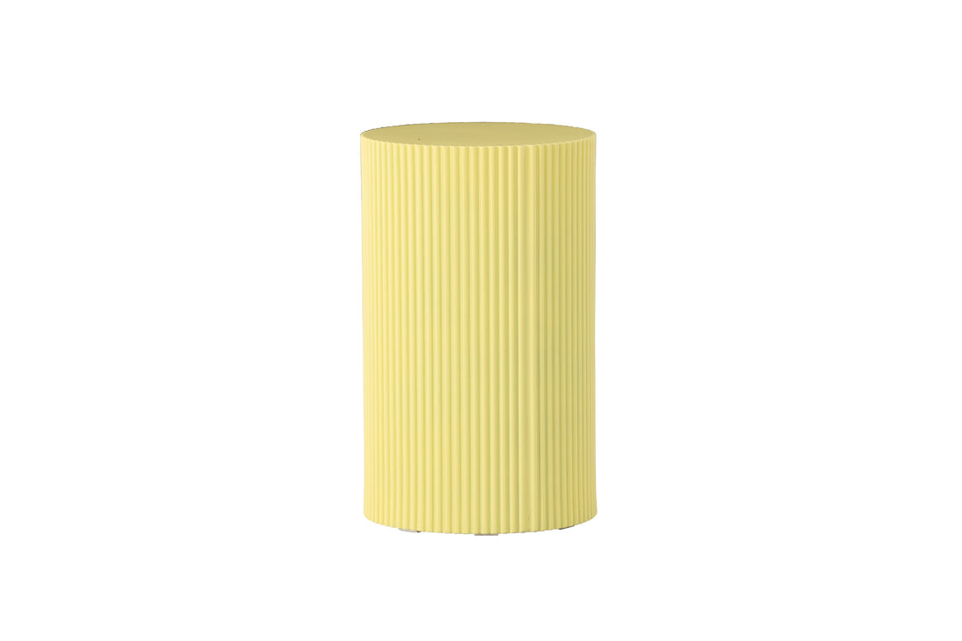 VENTURE DESIGN Lenox sidebord rund lysegul MDF Ø30,5