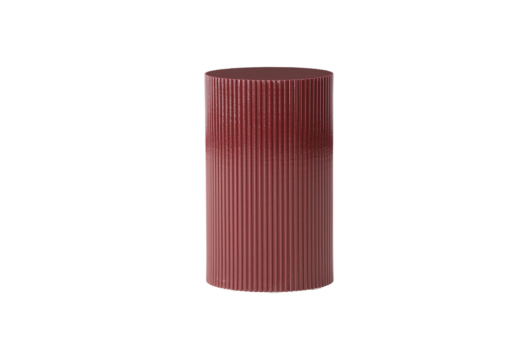 VENTURE DESIGN Lenox sidebord rund bordeaux MDF Ø30,5