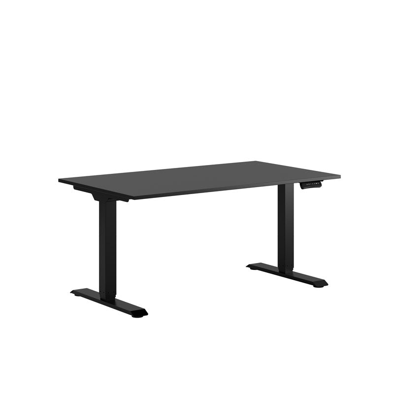 Produktbillede af Premium Hæve/Sænkebord m/2 motorer 140x80cm Sort sort på tilbud