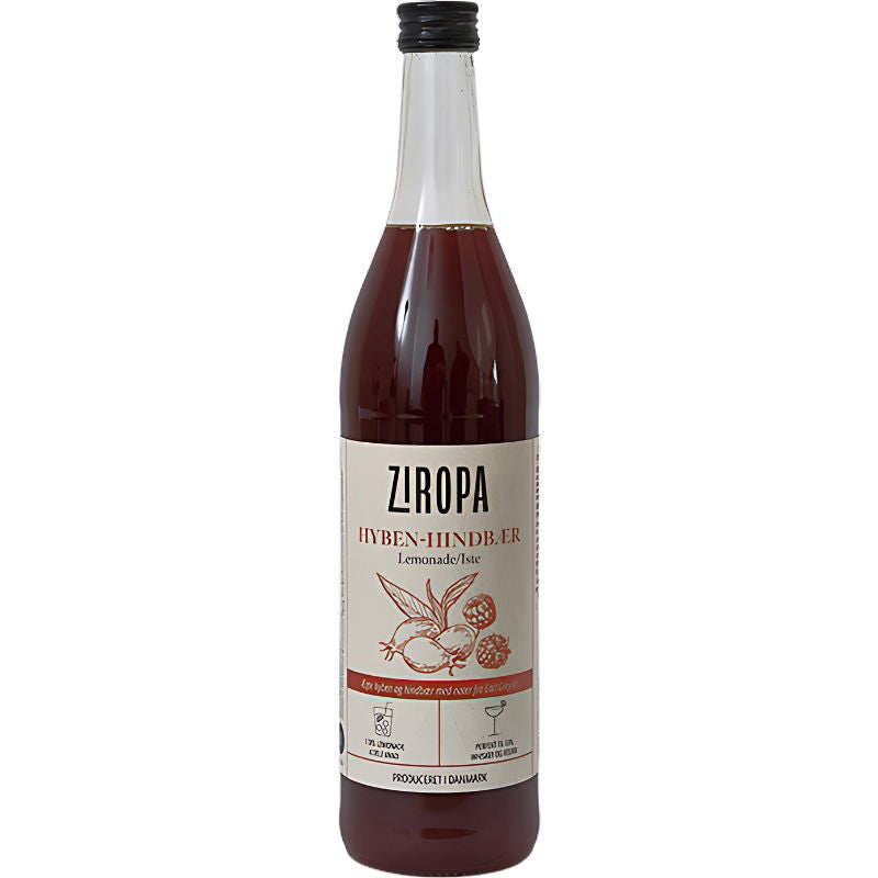Produktbillede af Ziropa Dansk Hyben-hindbæriste Sirup Fl 70 på tilbud i brug