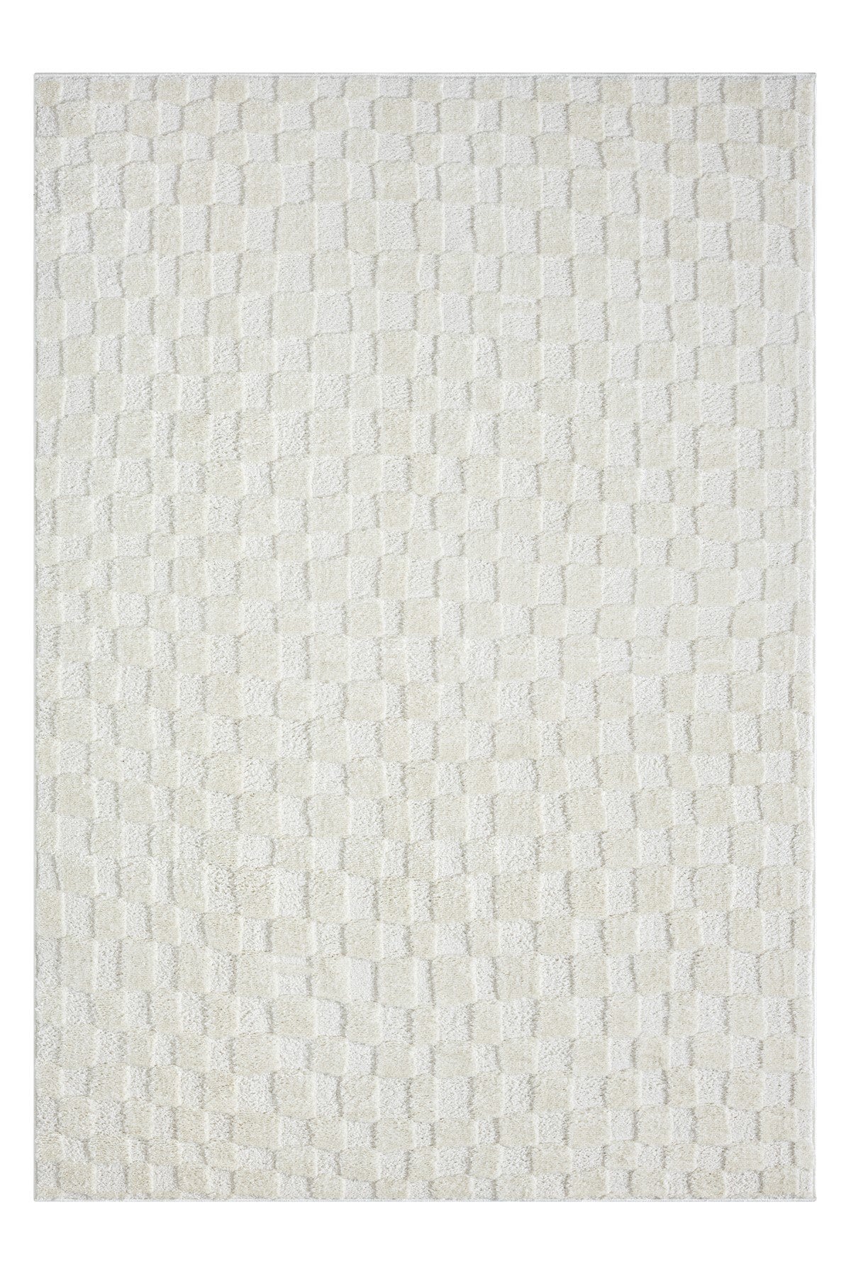 Produktbillede af TEPPI Jung gulvtæppe m. mønster rektangulær creme polyester 200x290 i premium kvalitet