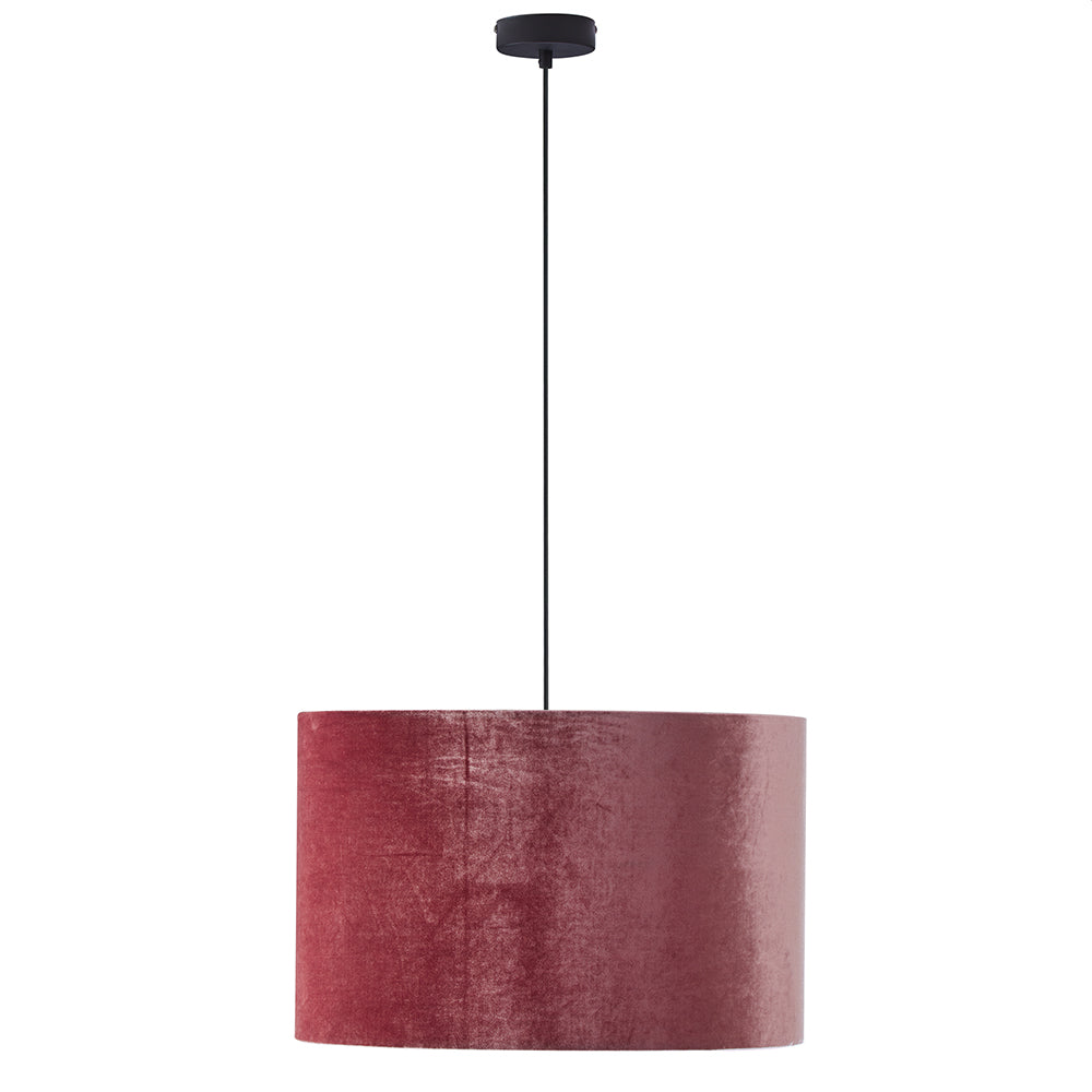 TK Tercino loftlampe 200 guld og bordeaux stof