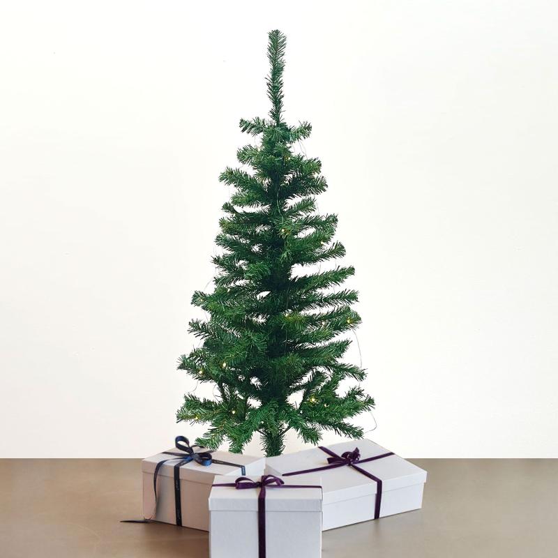 Produktbillede af Sirius Happy Juletræ 60 LED 120 cm Grøn i premium kvalitet