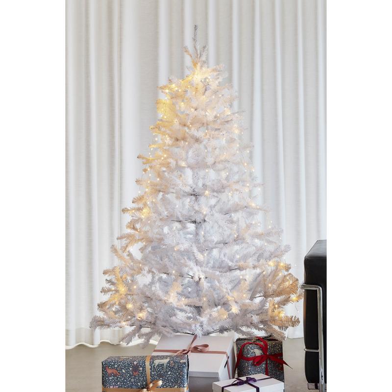 Produktbillede af Sirius Snowy Juletræ 234 LED 180 cm Hvid i premium kvalitet