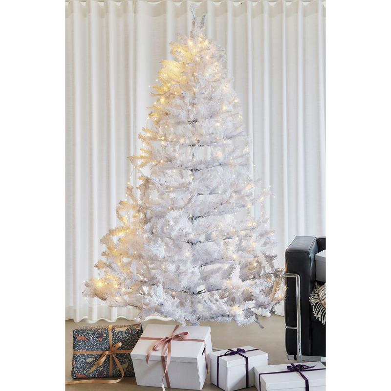 Produktbillede af Sirius Snowy Juletræ 273 LED 210cm Hvid i premium kvalitet