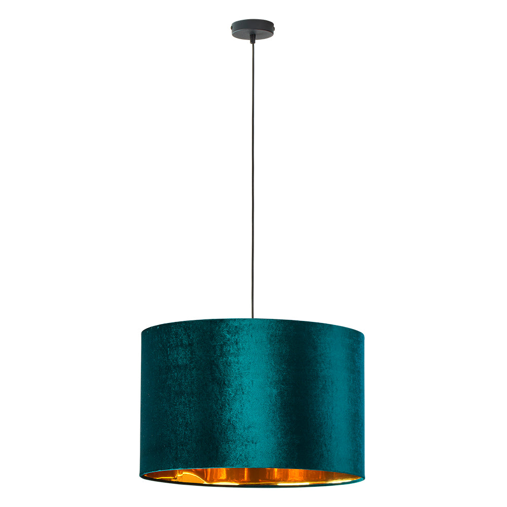 TK Tercino loftlampe 500 guld og grøn stof