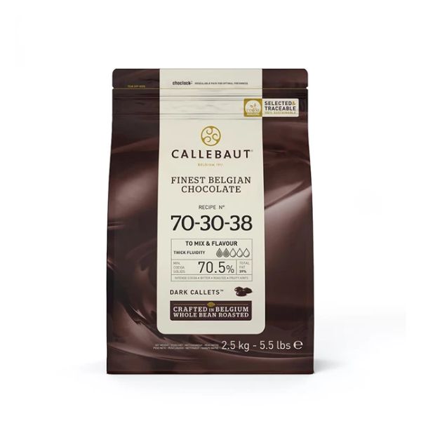 Produktbillede af Mørk Chokoladeovertrukne Knapper 70,5% Barry Callebaut 2,5 Kg på tilbud – premium kvalitet og detaljer