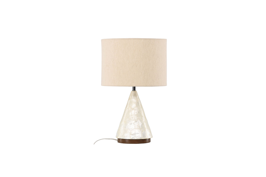 VIND COLLECTION Donsö bordlampe lysegrå capiz