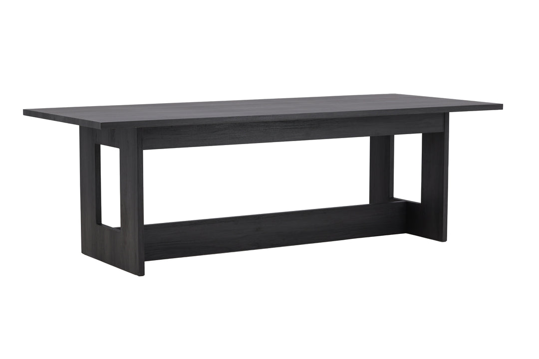VENTURE DESIGN Milly spisebord rektangulær sort MDF 100x235