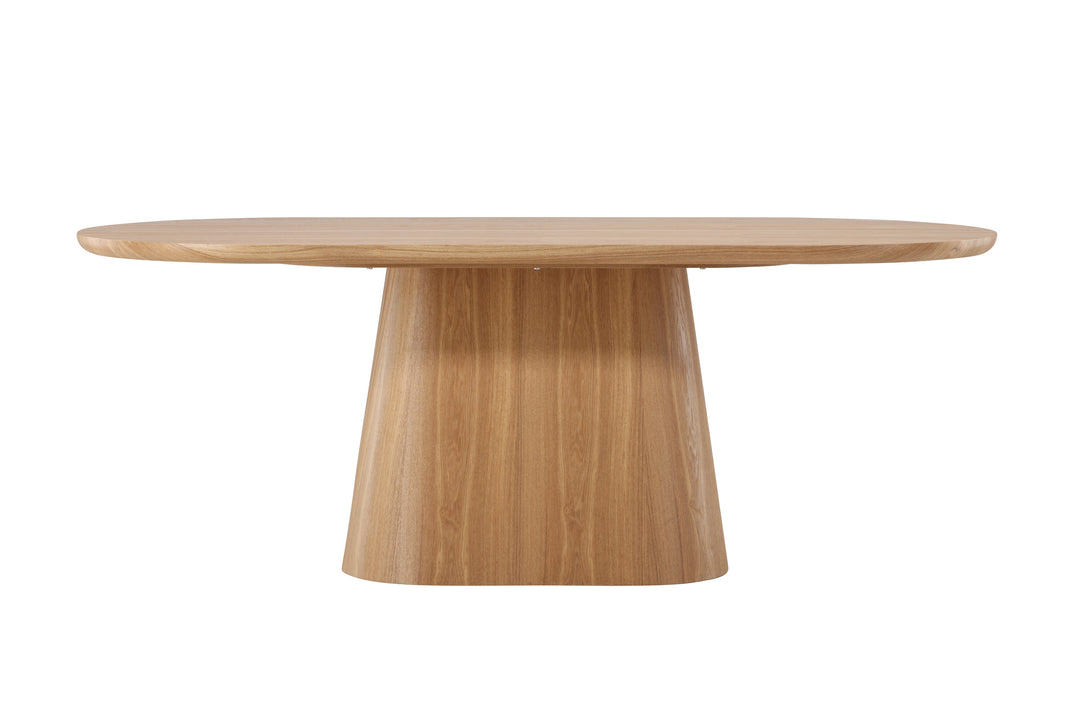 VENTURE DESIGN Stjärnö spisebord oval natur finér 90x200