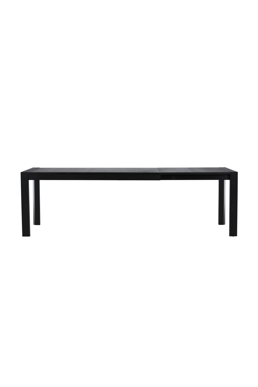 VENTURE DESIGN Slider spisebord m. udtræk sort egetræ 250x95x75