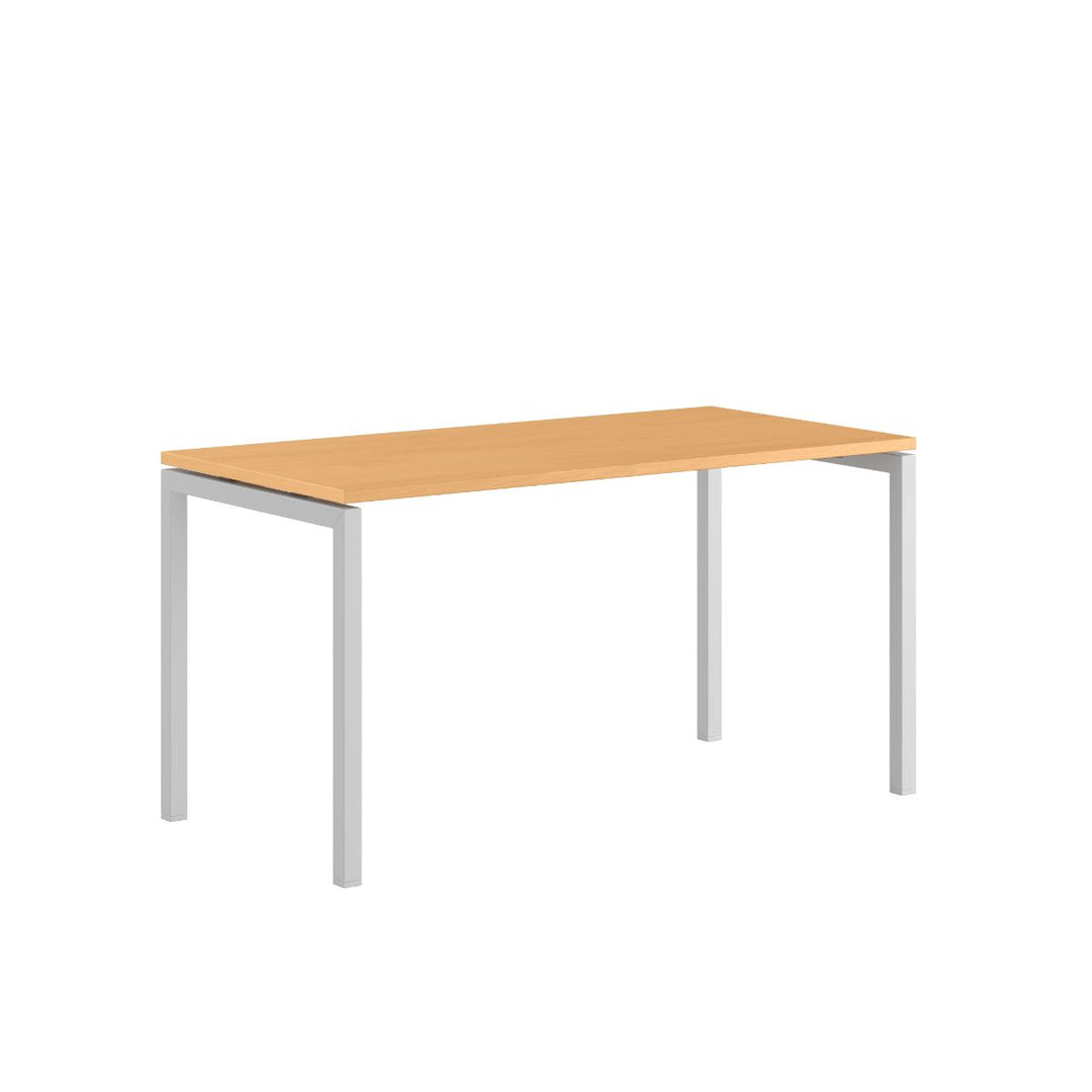 Produktbillede af Luna U Bord 140x70cm Bøg-hvid på tilbud