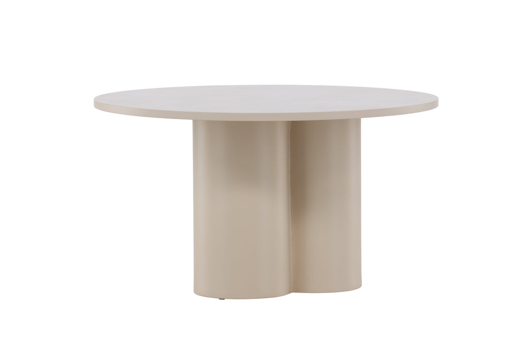 VENTURE DESIGN Olivia sofabord rund beige MDF Ø80