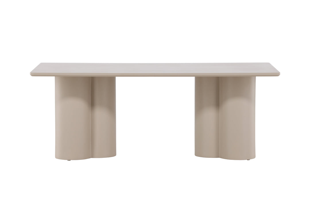 VENTURE DESIGN Olivia sofabord rektangulær beige MDF 60x120