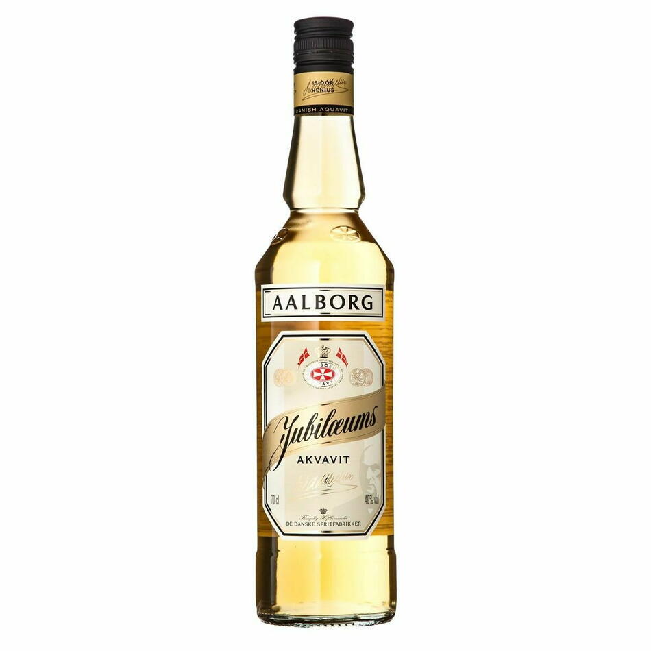 Produktbillede af Aalborg Jubilæums Akvavit Fl 70 på tilbud i premium kvalitet