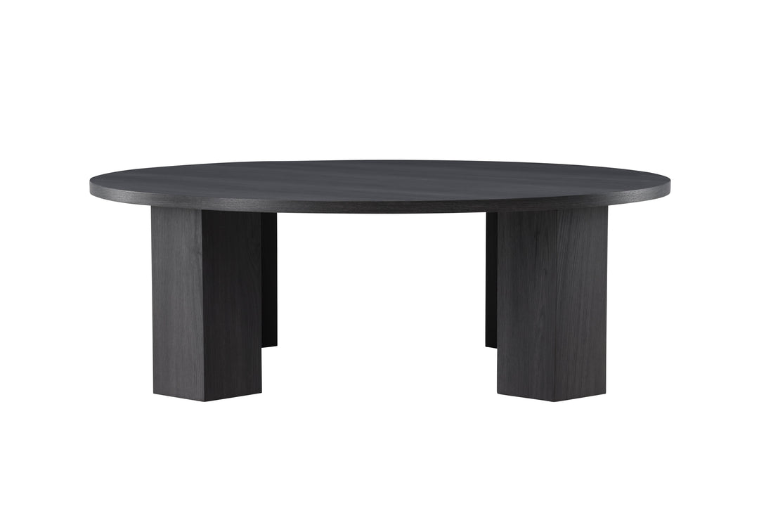 VENTURE DESIGN Juno sofabord rund sort MDF Ø120
