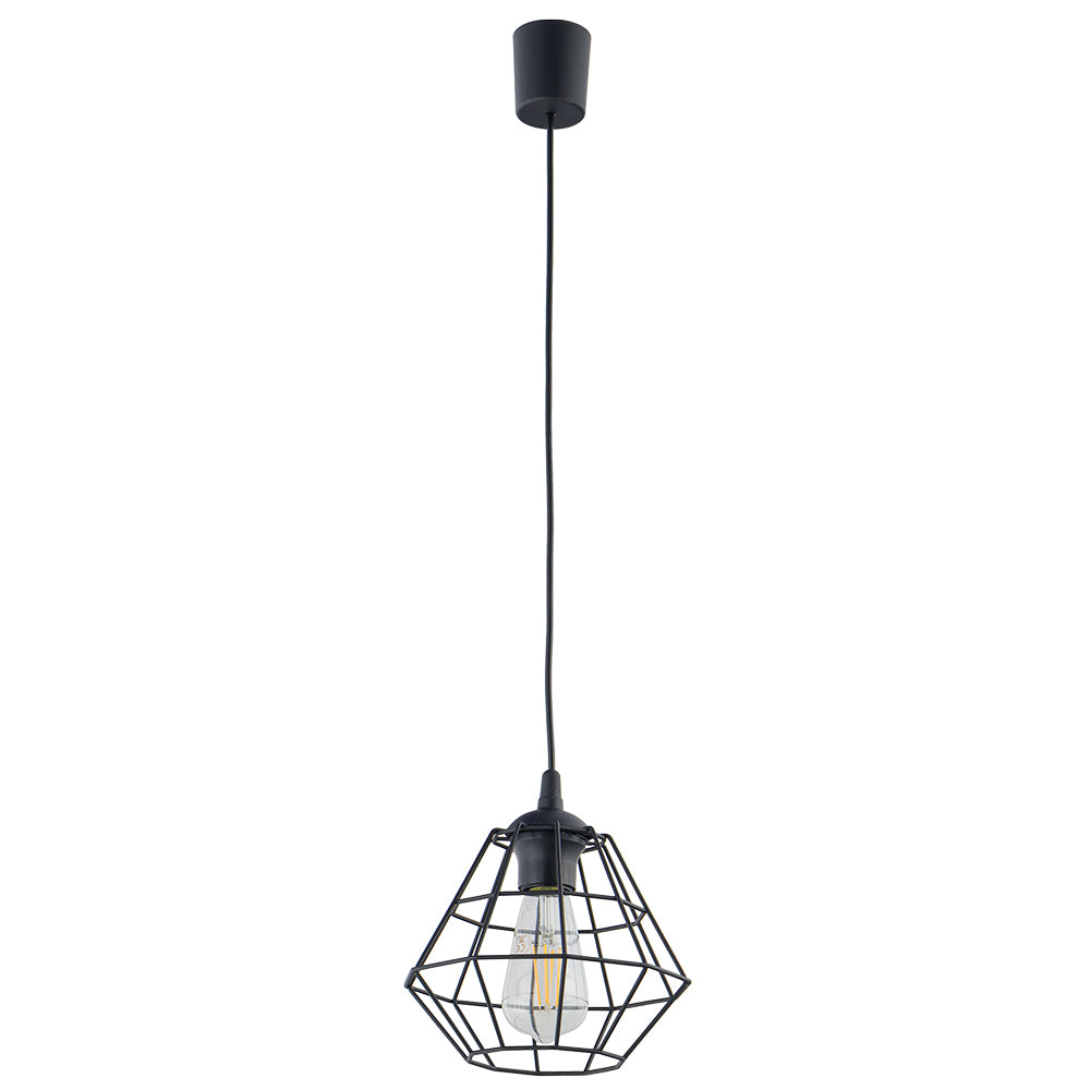 TK Diamant loftlampe M sort stål