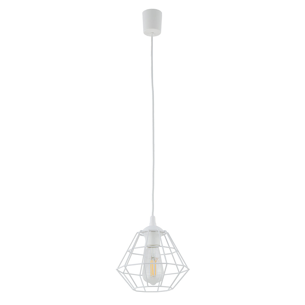 TK Diamant loftlampe M hvid stål