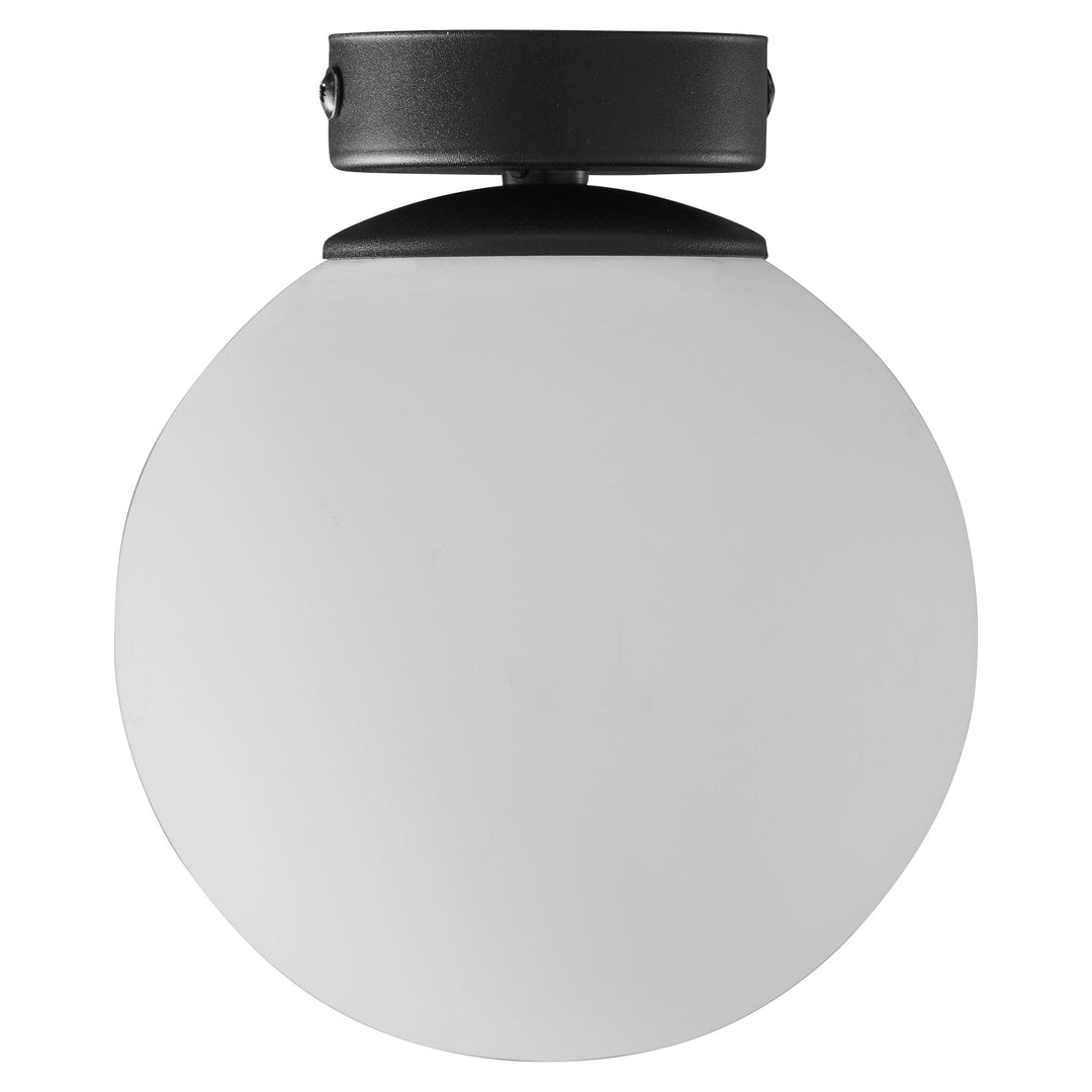 TK Celeste loftlampe hvid glas og sort stål