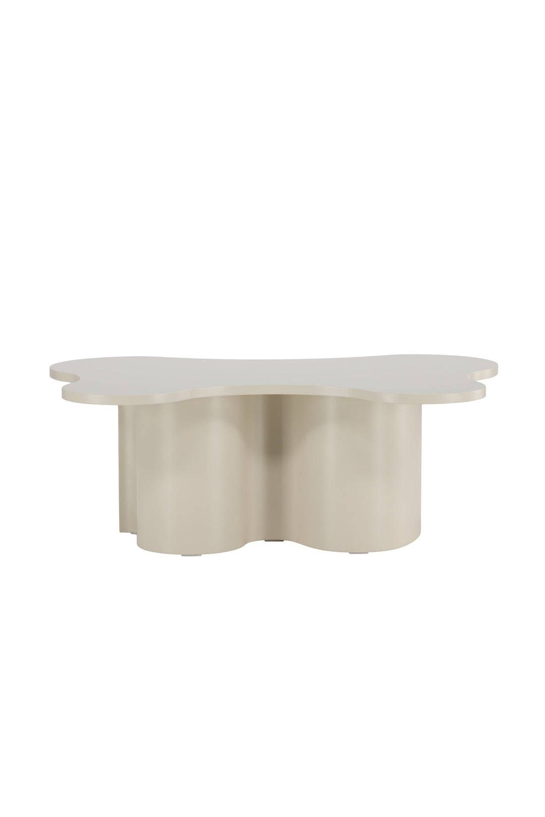 VENTURE DESIGN Flow sofabord organisk MDF med beige PU-lak 120x80x45
