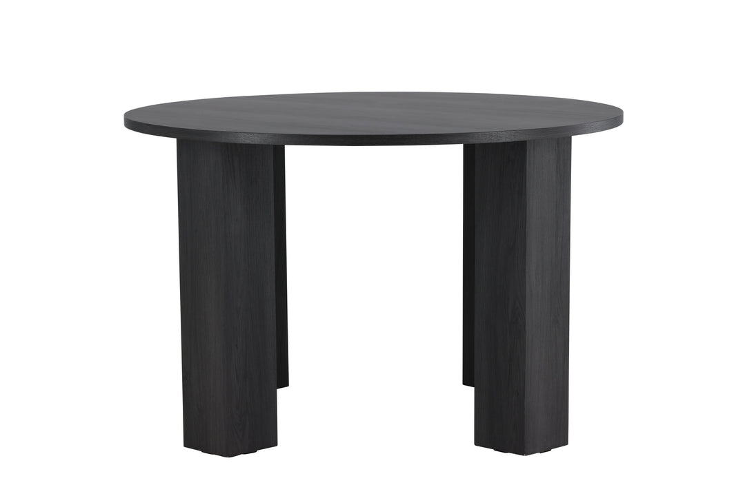 VENTURE DESIGN Juno spisebord rund MDF med sort 3D-papir Ø120x75