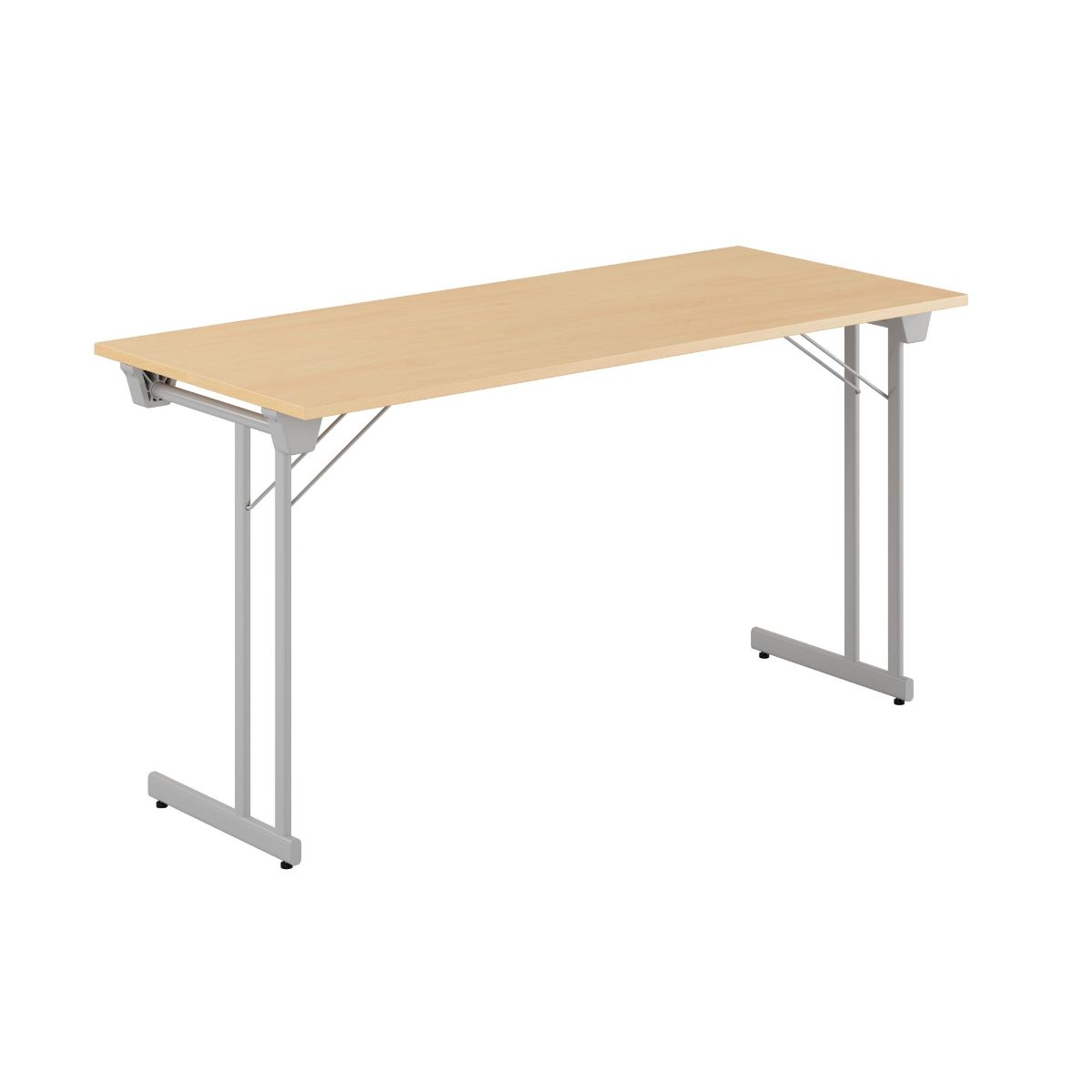 Produktbillede af Kongress Style 140x60cm Sammenklappeligt bord Bøg-grå på tilbud