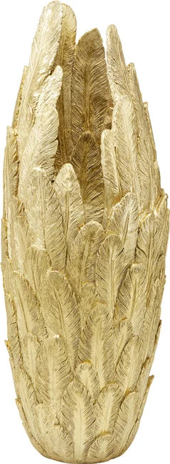 KARE DESIGN Feathers vase guld polyresin H:80cm
