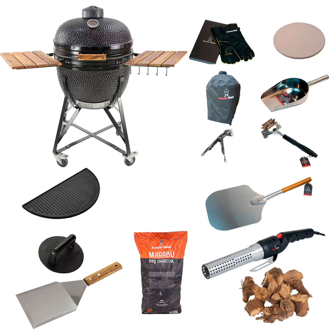 Kamado sumo Maxi Stor Grillpakke, sort
