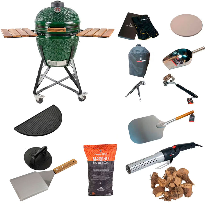 Kamado sumo Midi Stor grillpakke, grøn