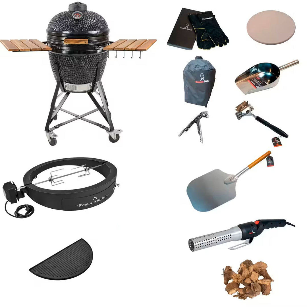 Kamado sumo Midi Deluxe pakke, sort